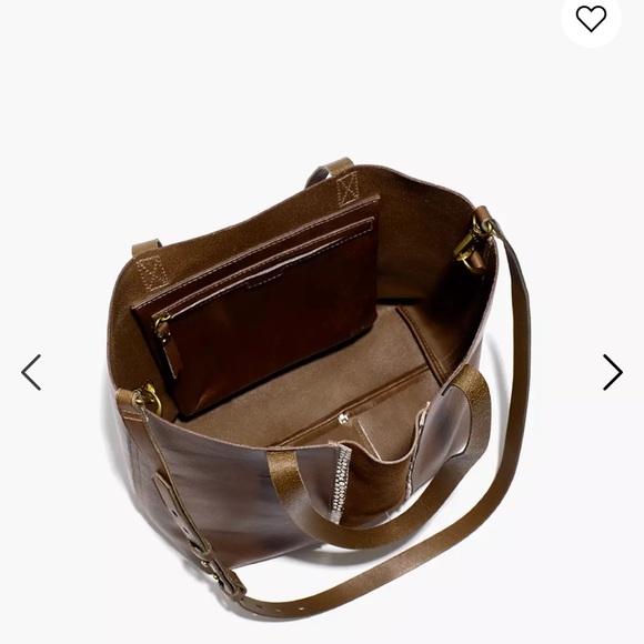 NWT Madewell Transport Tote Darkest Olive - Picture 7 of 7